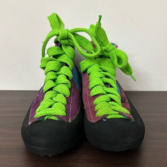 Kamet Rock Climbing Shoes Purple Blue Bootie Sz 37 - Picture 3 of 7